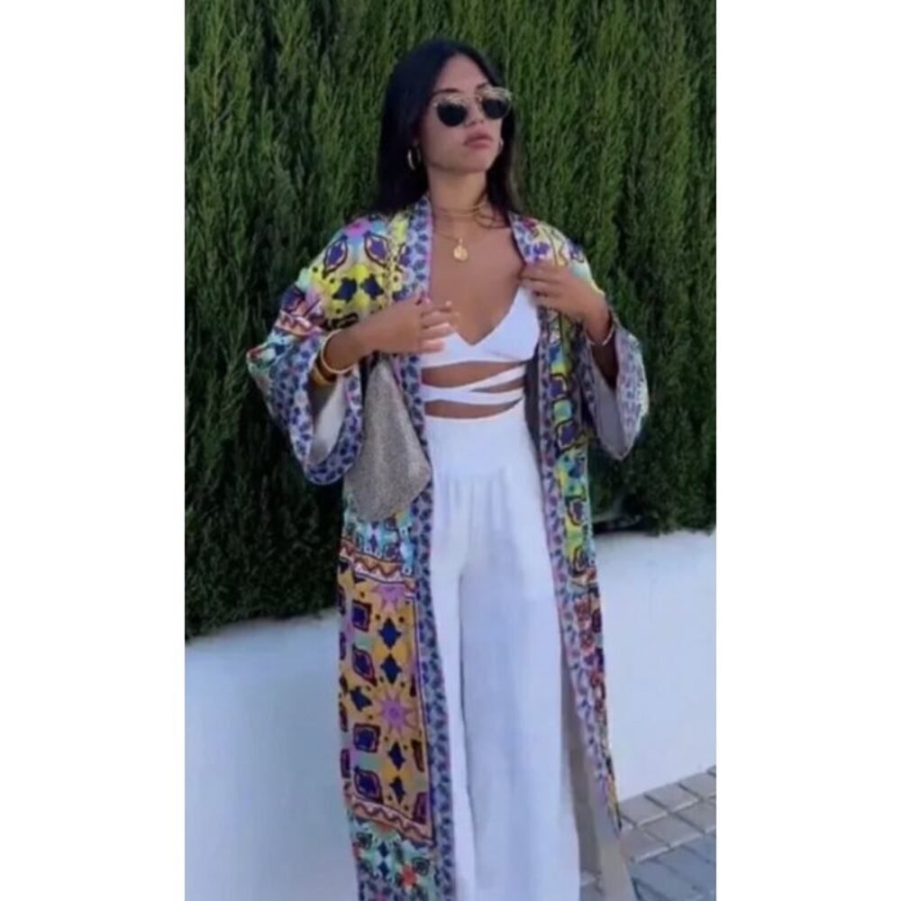 NWT Zara Blogger Fave Geometric Kimono  Sz. M